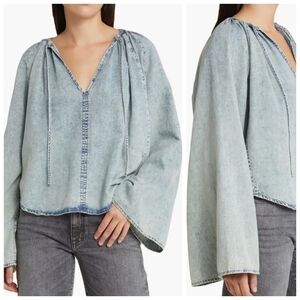 Frame Denim Light Blue Women's Top